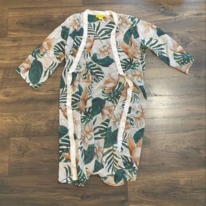 Palm leaf kimono